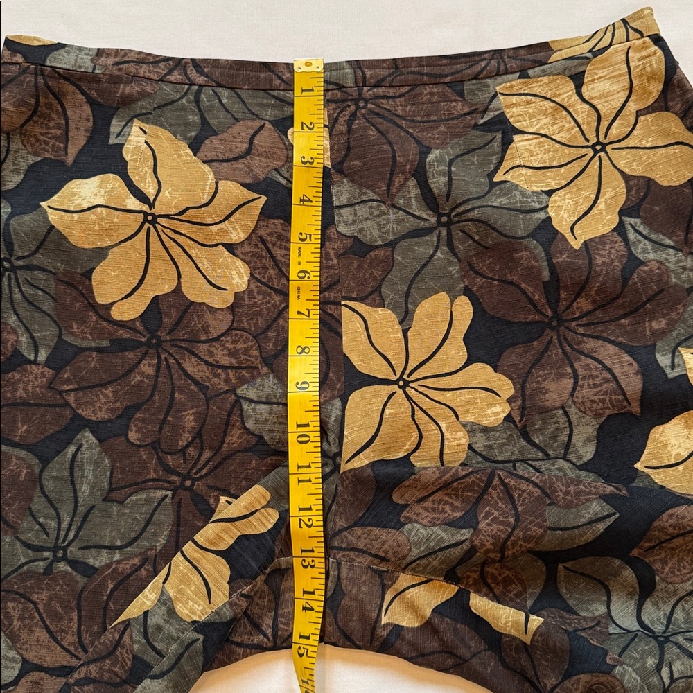 Tommy Bahama 100% Silk Tropical Floral Pants Wide Leg Resort Y2K Size 14 - Picture 8 of 10